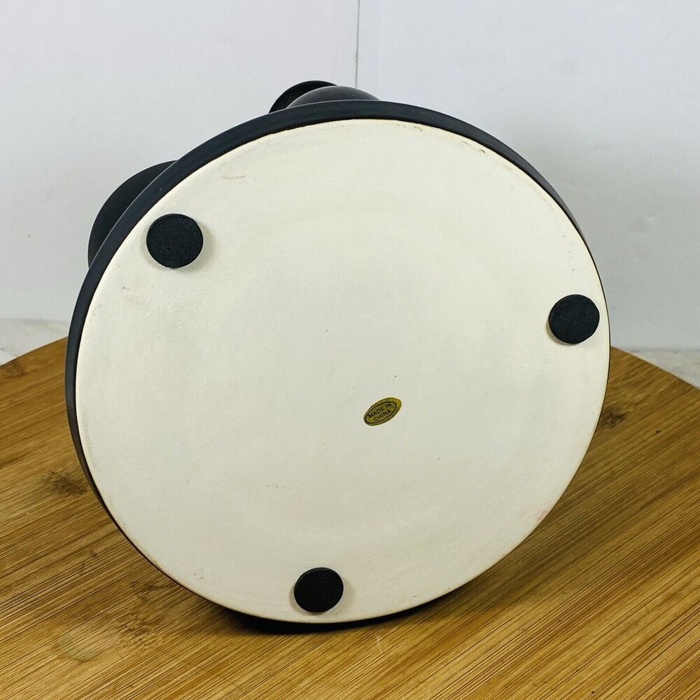 Ceramic 6 Different Sizes Vases In A Tray Black New - Picture 5 of 5